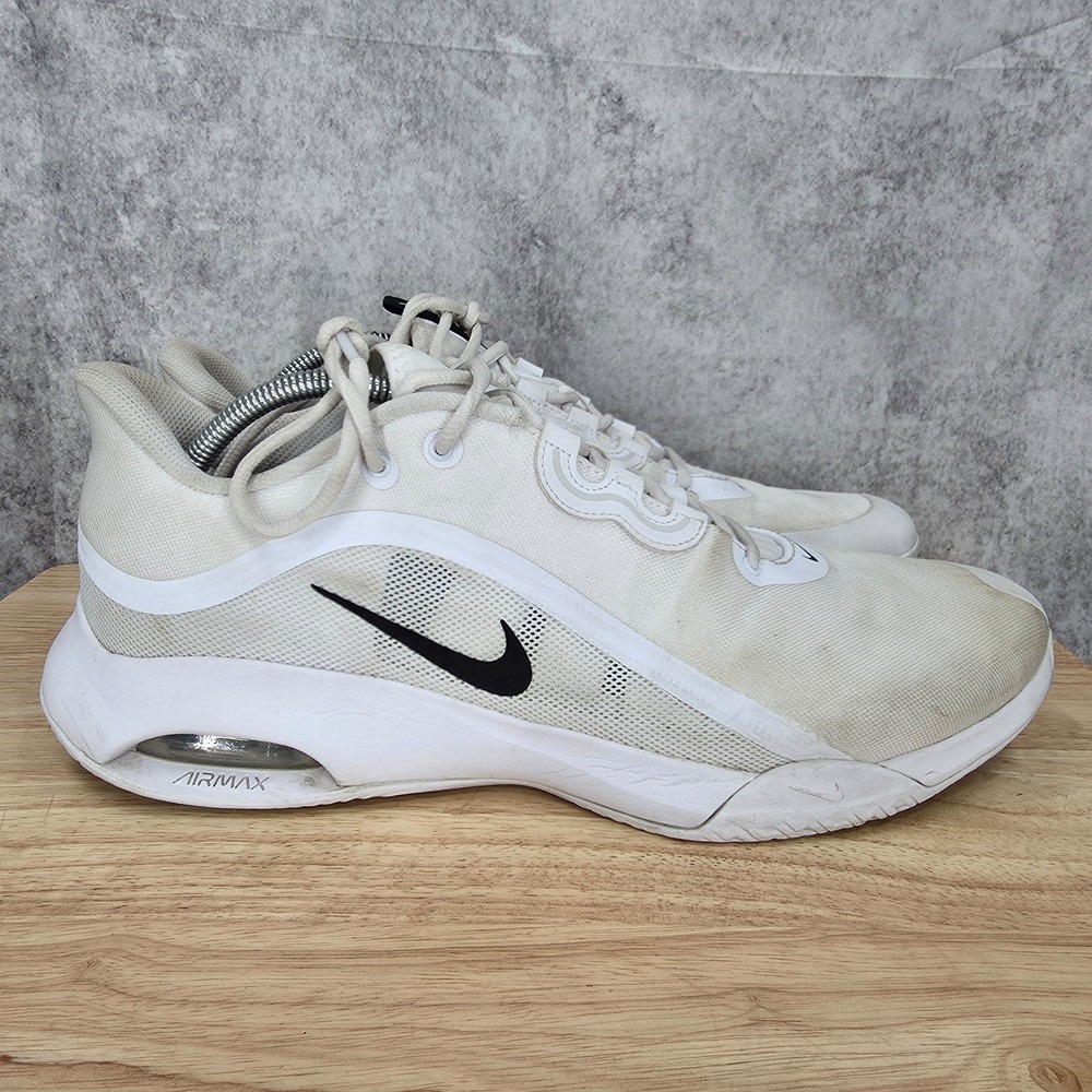 Nike Court‎ Air Max Volley White Black Mens 13 Hard Court Tennis Shoe CU4274-100